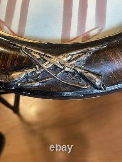 WW 1 Colorized Soldier In Uniform Absolutely Awesome Frame Bubble Glass 24x17