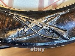 WW 1 Colorized Soldier In Uniform Absolutely Awesome Frame Bubble Glass 24x17