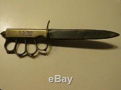 WW 1 Combat Trench Knife, brass, original