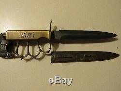 WW 1 Combat Trench Knife, brass, original