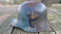 WW 1 World War One German M I6 M 17 Camouflage Helmet Germany 1914-1918 Kaiser