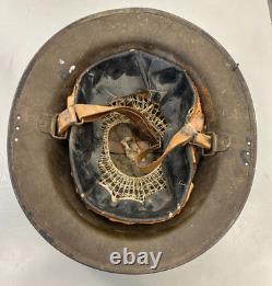 WW I Red Diamond 5th Infantry Division Brodie Helmet 100% Original Complete