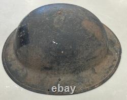 WW I Red Diamond 5th Infantry Division Brodie Helmet 100% Original Complete