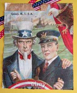 WW I U. S. War Effort Poster Original Antique