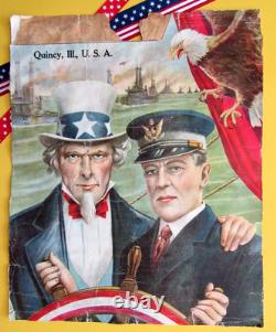 WW I U. S. War Effort Poster Original Antique