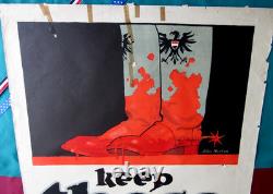 WW I U. S. War Effort Poster Original Antique