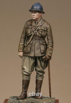 Winston Churchill 1915 WW1 54mm Painted Tin Toy Soldier Art Level