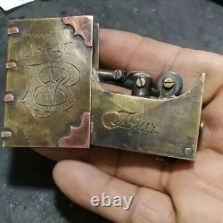 Word War I Vintage Book Handmade Lighter Brass WWI Folding Trench Lighters- 1919