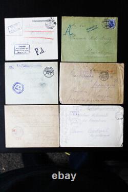World Stamps WWI Lot of 54 Prisoner of War Covers POW