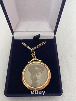 World WAR 1 (1914 -1918) Gold LOCKET Hallmarked