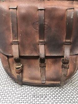 World War 1/2 USA McClellan Leather Saddle Bags with Liners Intact