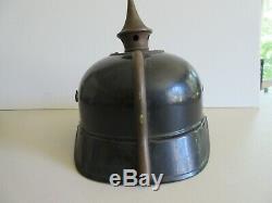 World War 1 German 1915 steel Picklehaube Helmet, it fits a smaller head