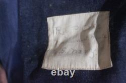 World War 1 Machinist Mate Indigo Denim Sewing Kit U. S. Navy / Ray P. Cass