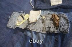 World War 1 Machinist Mate Indigo Denim Sewing Kit U. S. Navy / Ray P. Cass