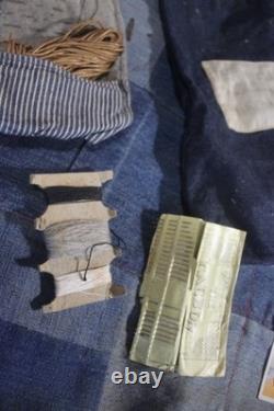 World War 1 Machinist Mate Indigo Denim Sewing Kit U. S. Navy / Ray P. Cass