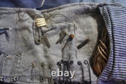 World War 1 Machinist Mate Indigo Denim Sewing Kit U. S. Navy / Ray P. Cass