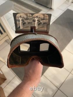 World War 1 Through The Stereoscope in Original Box that locks. RARE 64 cards