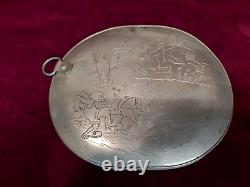 World War 1 Trench Art Mess Kit Lid Patriotic Kilroy