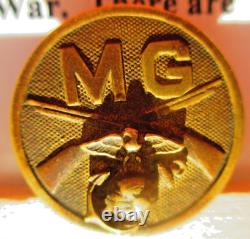 World War 1 USMC Trenched Machine Gun Battalion Collar Disk, NR