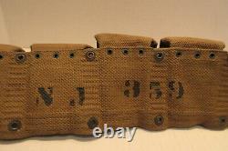 World War 1 United States Army 9 Pocket Cartidge Belt NJ 359 WWI Field Gear