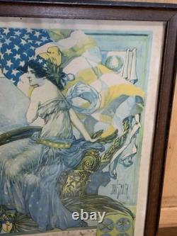 World War 1 WWI Discharge Poster IN THE SERVICE NATION 2nd Cavalry TX DAN SMITH