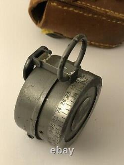 World War 1 era US Lensatic compass No 8388 with leather case MA 020822dE@