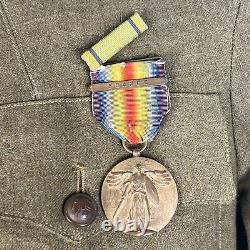 World War I AEF Medical Advance Sector Service Uniform W. Army Victor Medal