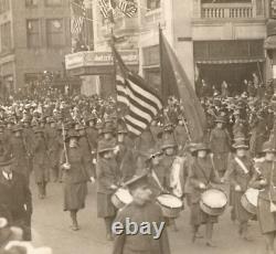 World War I Boston Shepards Store Female Rifle Club Military Parade WWI