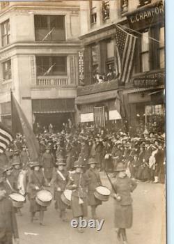 World War I Boston Shepards Store Female Rifle Club Military Parade WWI