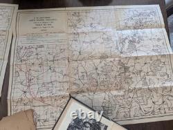 World War I Campaign Maps 1918, Lot Of 5, Book 1920, History Of 4th Division, Great