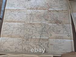 World War I Campaign Maps 1918, Lot Of 5, Book 1920, History Of 4th Division, Great
