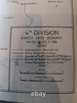 World War I Campaign Maps 1918, Lot Of 5, Book 1920, History Of 4th Division, Great