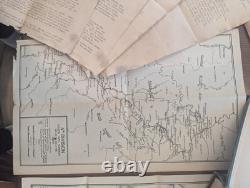 World War I Campaign Maps 1918, Lot Of 5, Book 1920, History Of 4th Division, Great