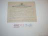 World War I Promotion Certificate Camp Merritt 1918 J Maluvino FREE US SHIPPING