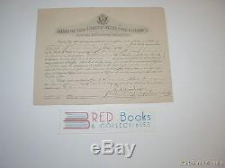 World War I Promotion Certificate Camp Merritt 1918 J Maluvino FREE US SHIPPING