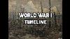 World War I Timeline