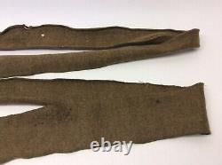 World War I WWI Olive Drab Wool Leg Wraps Puttee Leggings Field Gear Personal
