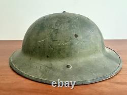 World War I WWI WW1 US Army M1917 Doughboy Helmet & Leather Liner Private Rank