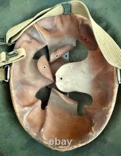 World War I WWI WW1 US Army M1917 Doughboy Helmet & Leather Liner Private Rank