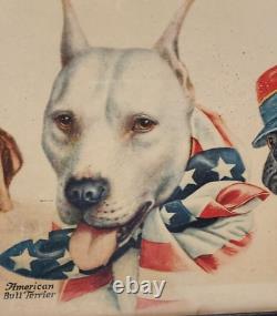 World War I propaganda poster dog breeds representing their countries WW1