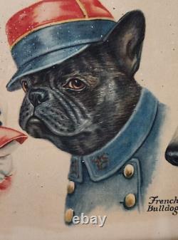 World War I propaganda poster dog breeds representing their countries WW1