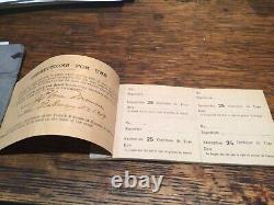 World War One Allied Forces in France Luxury Tax Exemption Coupon Book