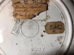 World War One Convalescent Artwork. Cancelled Postage Stamps On Dinnerware Plate