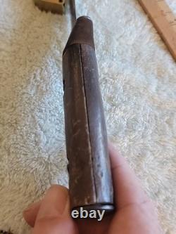 World War One German Trench-Boot Knife, 6.5 Blade, 10.25 Overall, Wood Handle
