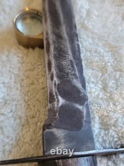 World War One German Trench-Boot Knife, 6.5 Blade, 10.25 Overall, Wood Handle