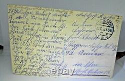 World War One Germany Soldiers Post Card 3312-2 Tending Wounded Near Artillery