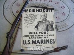 World War One Original Marine Poster