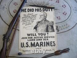 World War One Original Marine Poster