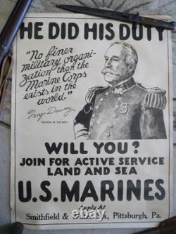 World War One Original Marine Poster