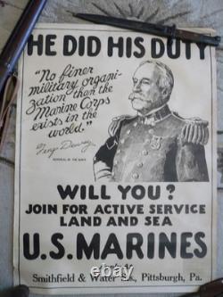 World War One Original Marine Poster